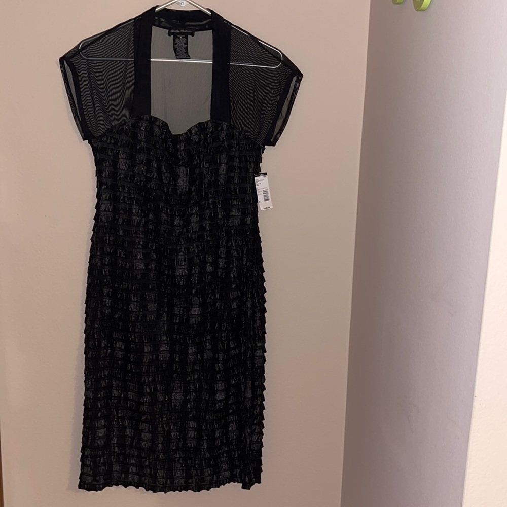 Kathy Roberts Black & Silver Cocktail Dress